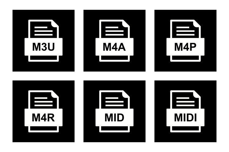 Set Of File Formats Icons example image 1