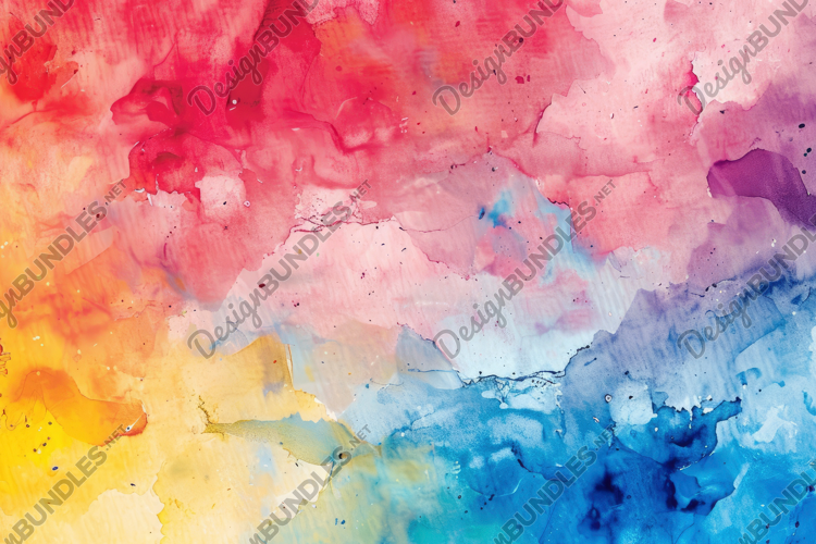 Vibrant Watercolor Texture Background Wallpaper