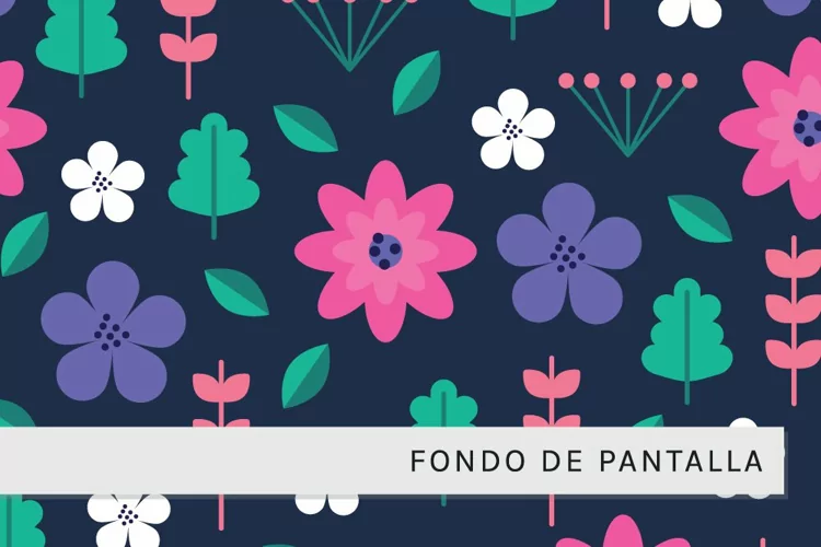 Flores En Estilo Plano