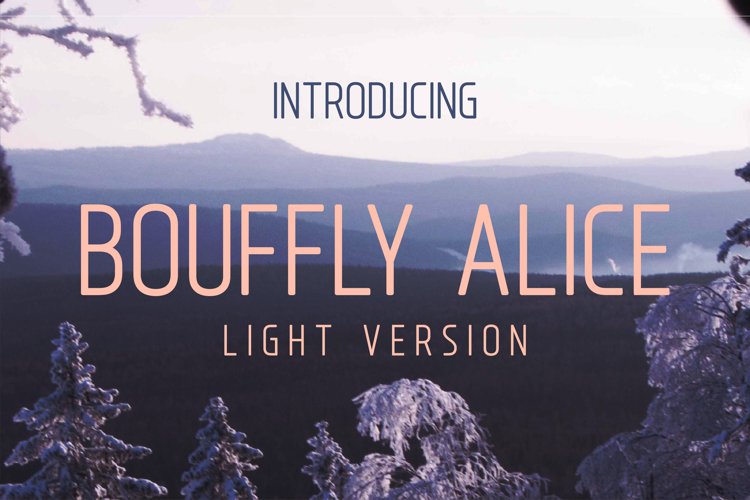 Bouffly Alice light Version l Elegant font sans serif example image 1
