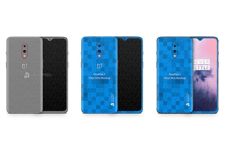 OnePlus 7 Vinyl Skin Design Mockup 2019 example image 1
