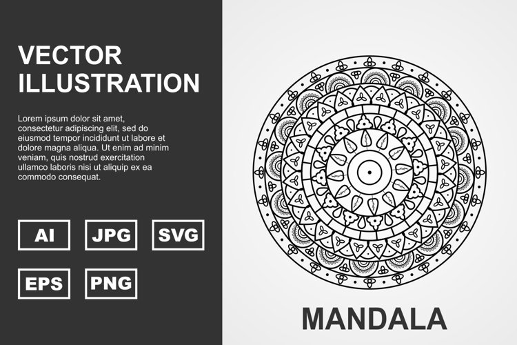 Vector Mandala Illustration Design example image 1