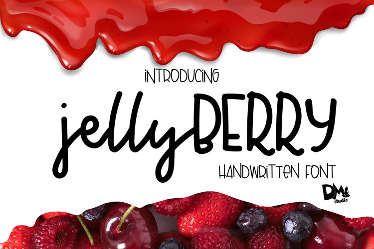 Jelly Berry - Handwritten Font example image 1