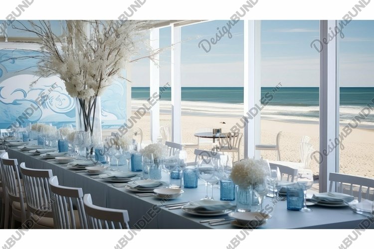 warm light restaurant background example image 1