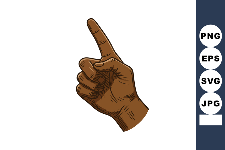 Finger Pointing Clipart Image 19