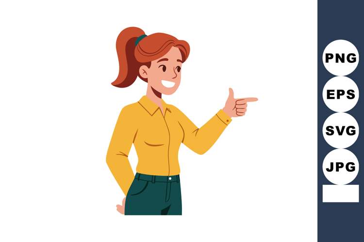 Finger Pointing Clipart Image 9