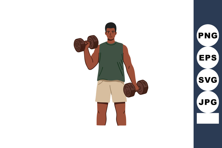 Dumbbells Clipart Image 19