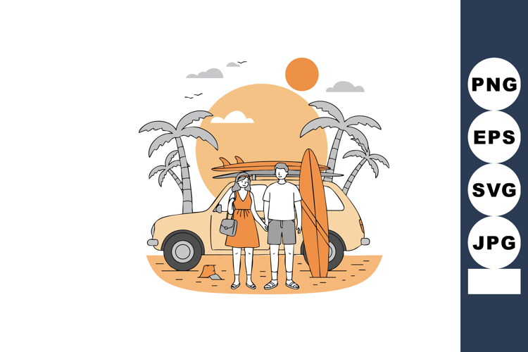  Surfboard Clipart Image 5
