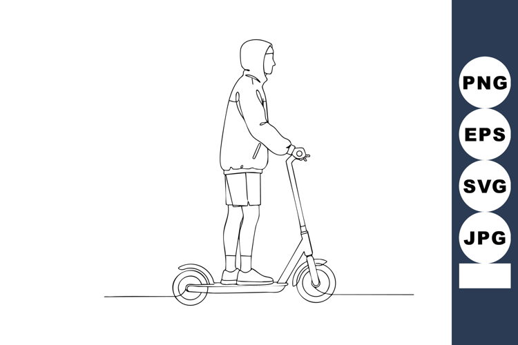 Scooter Clipart Image 13