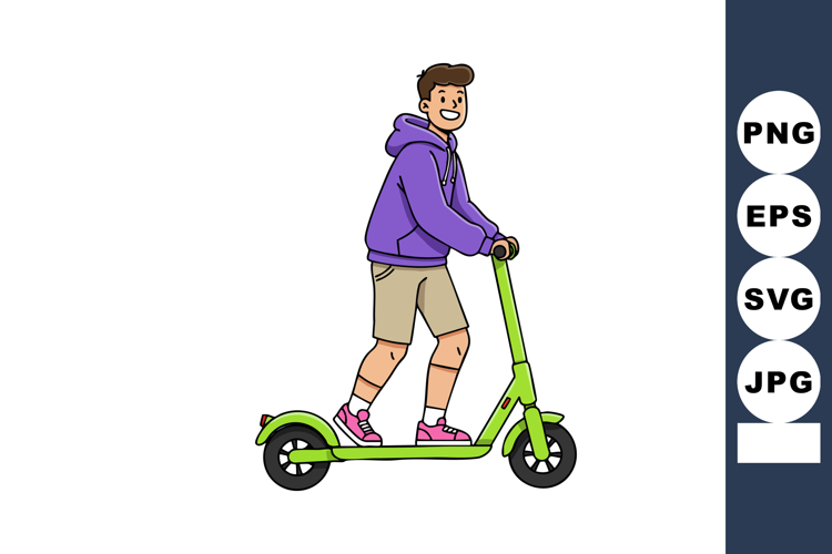Scooter Clipart Image 17