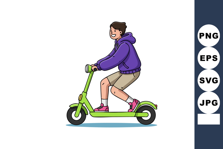 Scooter Clipart Image 16
