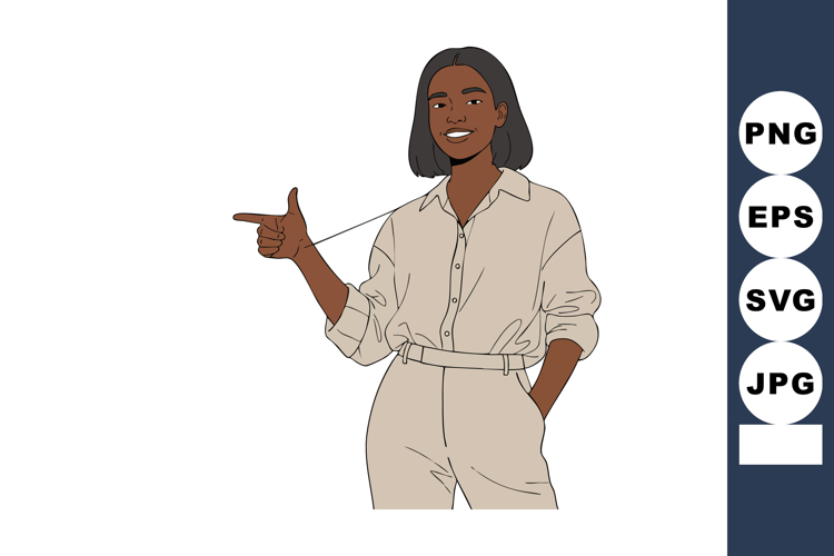 Finger Pointing Clipart Image 10