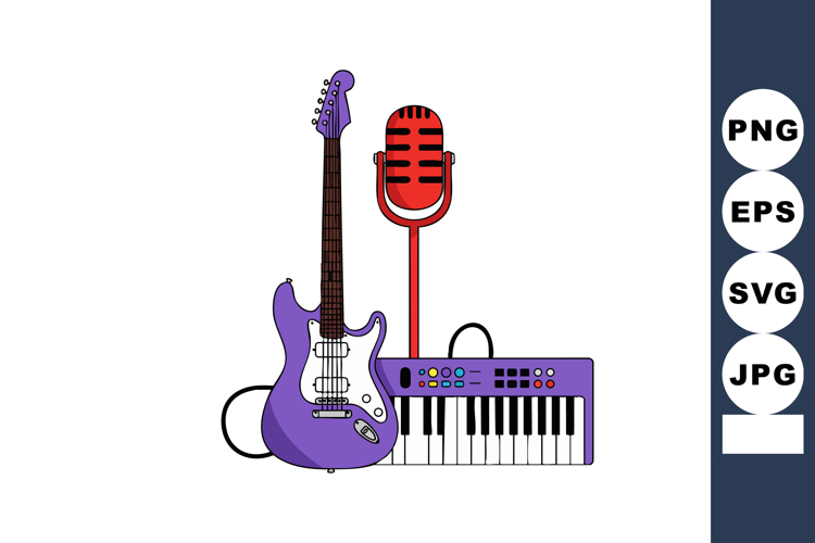 Guitar Clipart Image 24