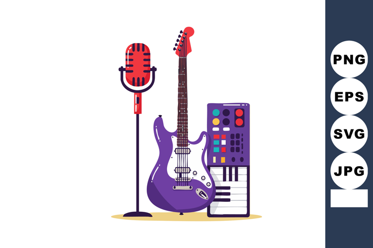 Guitar Clipart Image 23