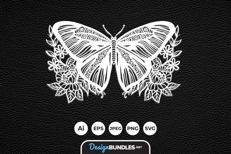 Butterfly Card Svg Image 7