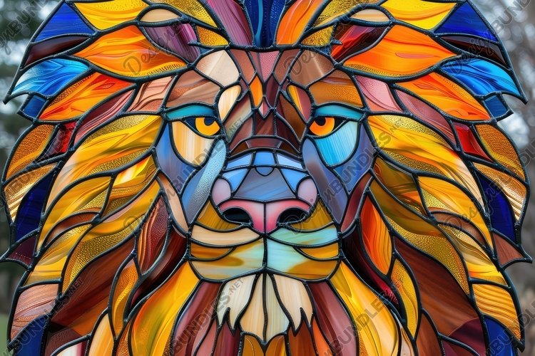 Stained Glass Texture Image 8