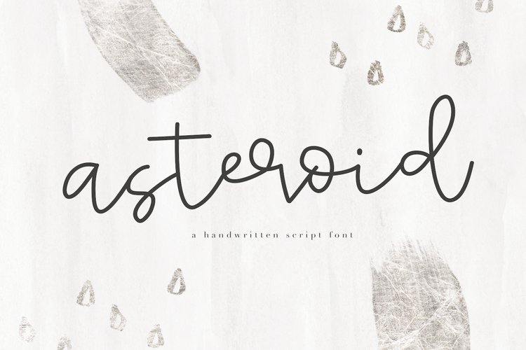 Asteroid - Handwritten Script Font example image 1