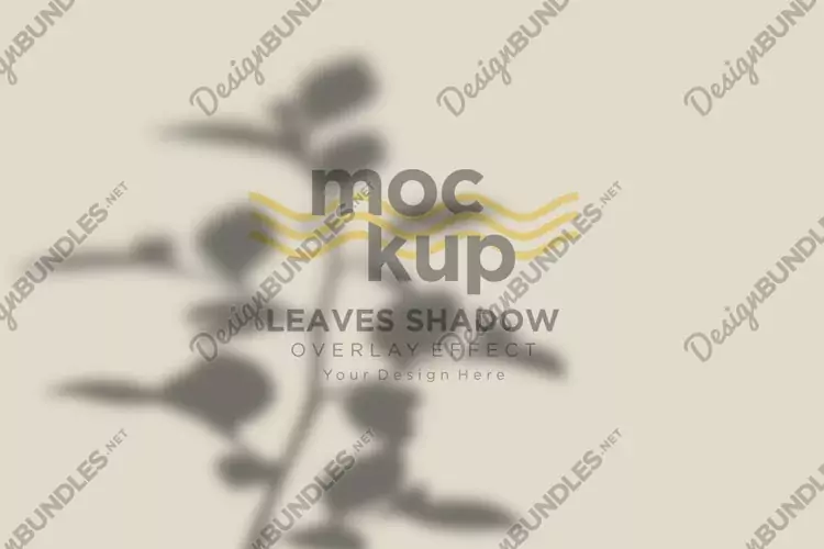 Leaves Shadow Overlay Effect Mockup