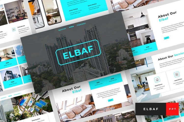 Elbaf - Apartment PowerPoint Template example image 1