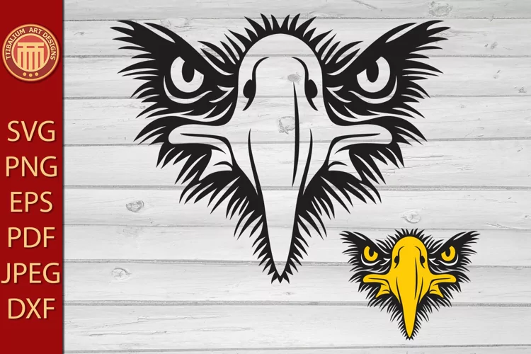 Eagle Face - eps, jpg, dxf, svg, pdf, png files