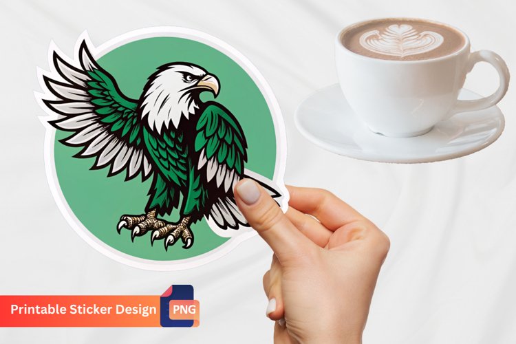Adorable Eagle Sticker, Nature Sticker, Bird Lover Sticker