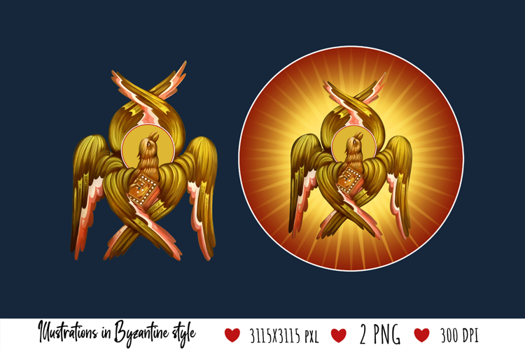 Eagle Symbol Saint John. Christian Illustration