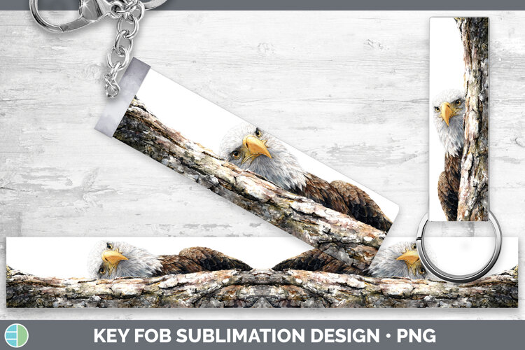 GorgeousEagle Tree Peek Key Fob design.