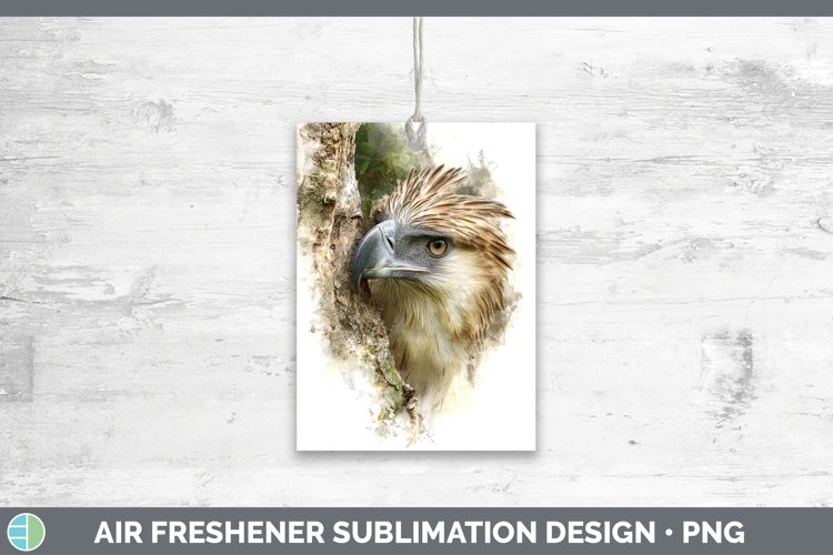 Philippine Eagle Tree Peek Air Freshener Sublimation Design