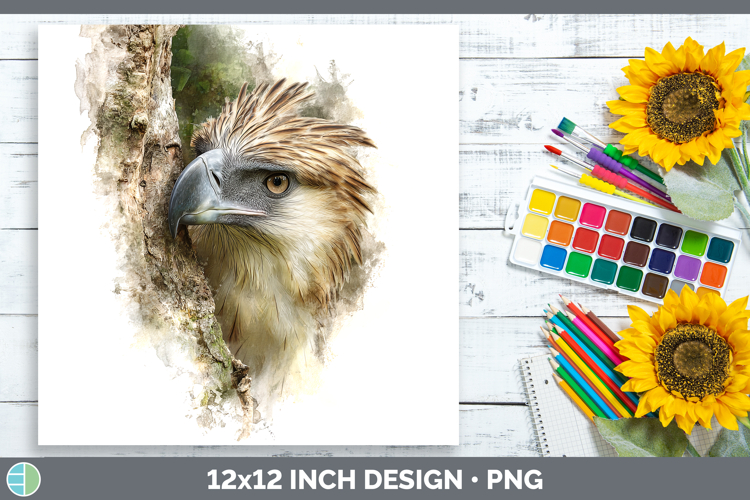 Philippine Eagle Tree Peek Paper Backgrounds Design