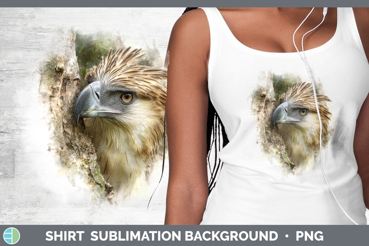 Philippine Eagle Tree Peek Shirt Sublimation Design