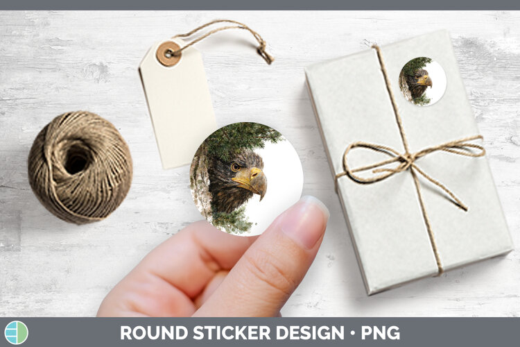 GorgeousEagle Tree Peek Stickers design.