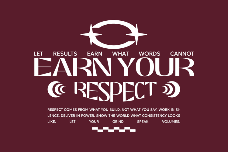Earn Your Respect Urban Typography T-shirt Design