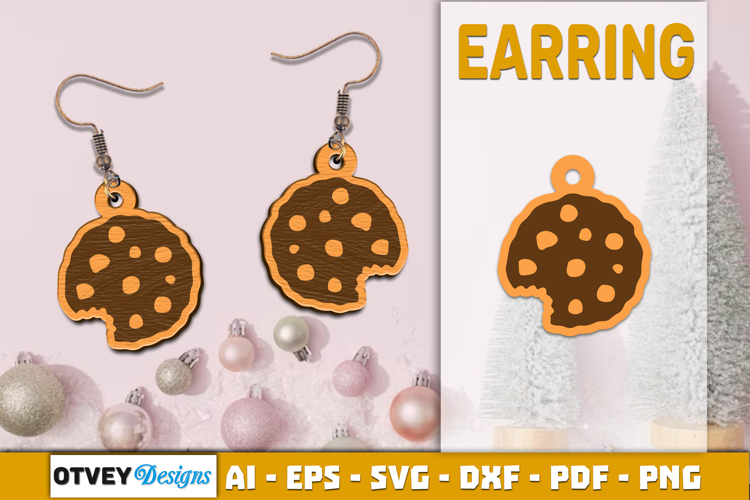 Christmas Earrings Lasercut