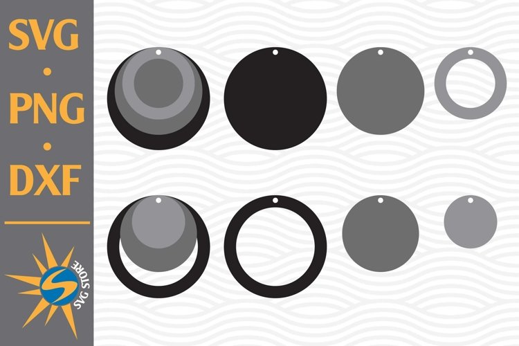 Earring SVG, PNG, DXF Digital Files Include