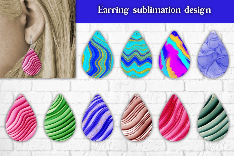 Earring sublimation | Teardrop earring bundle