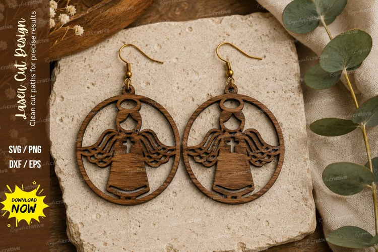 Christmas Bell Earrings Laser Cut SVG File christmas bell ea