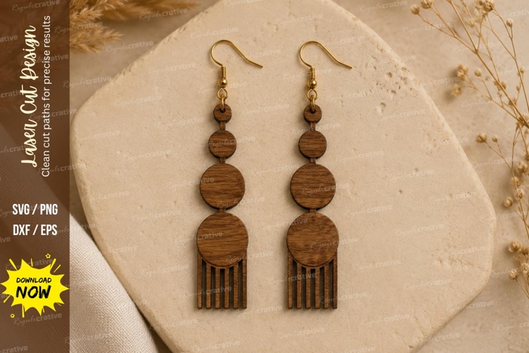Boho Tassel Earrings Laser Cut SVG File boho earrings svg,