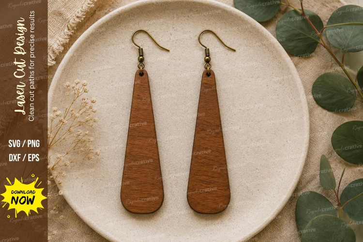 Teardrop Earrings Laser Cut SVG File teardrop earrings svg,