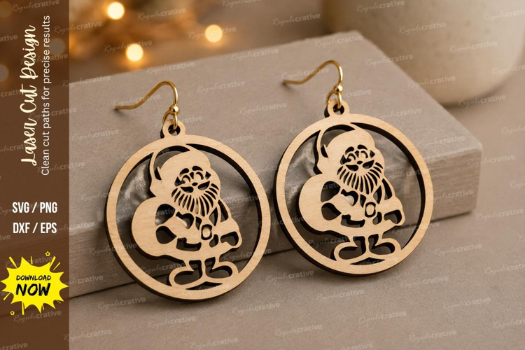 Turkey Earrings Laser Cut SVG File turkey earrings svg, than