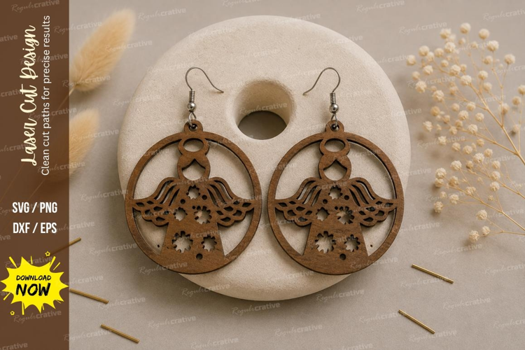 Cupcake Earrings Laser Cut SVG File cupcake earrings svg,