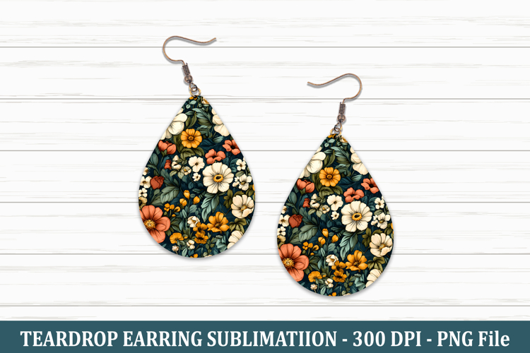 Victorian Garden Teardrop Earring | Teardrop Earring