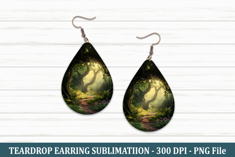 Fantasy Forest Teardrop Earring | Teardrop Earring