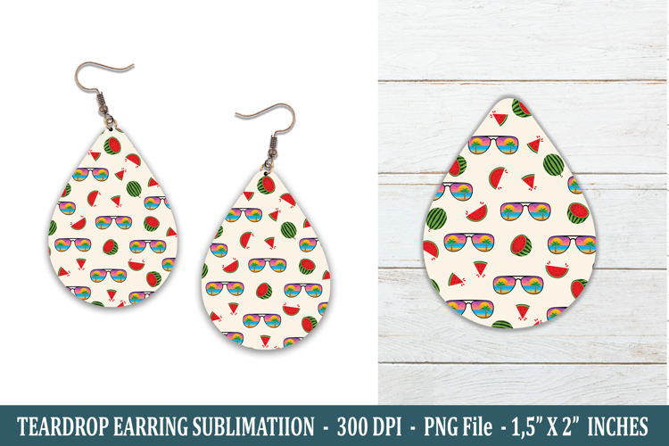 Summer Teardrop Earring | Earring Sublimation