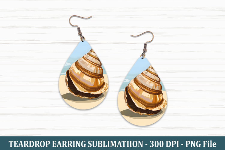 Seashell Teardrop Earring | Teardrop Earring