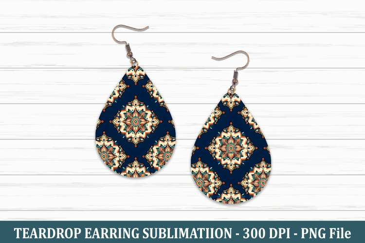 Mandala Teardrop Earring | Teardrop Earring