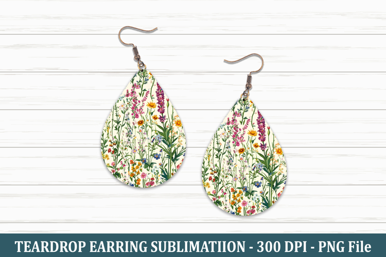 Cottage Garden Teardrop Earring | Teardrop Earring