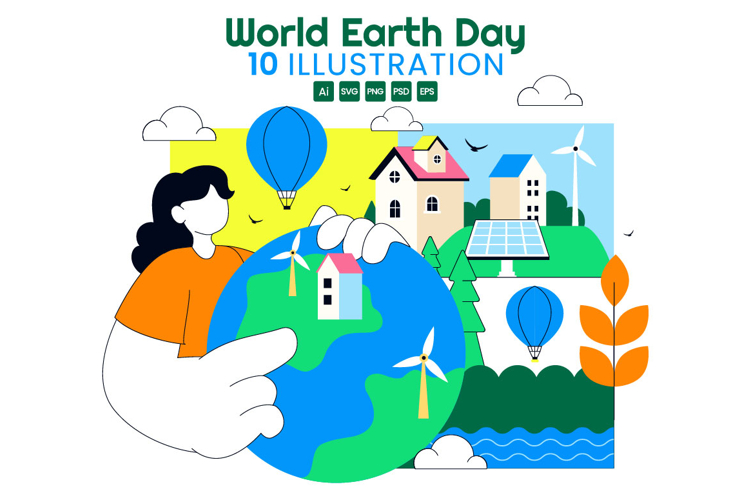 10 World Earth Day Illustration