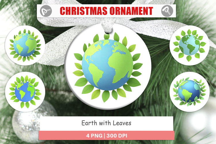 Ornament Earth with Leaves example image 1