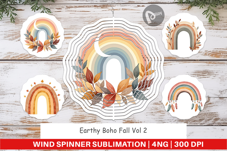 Wind Spinner Earthy Boho Fall