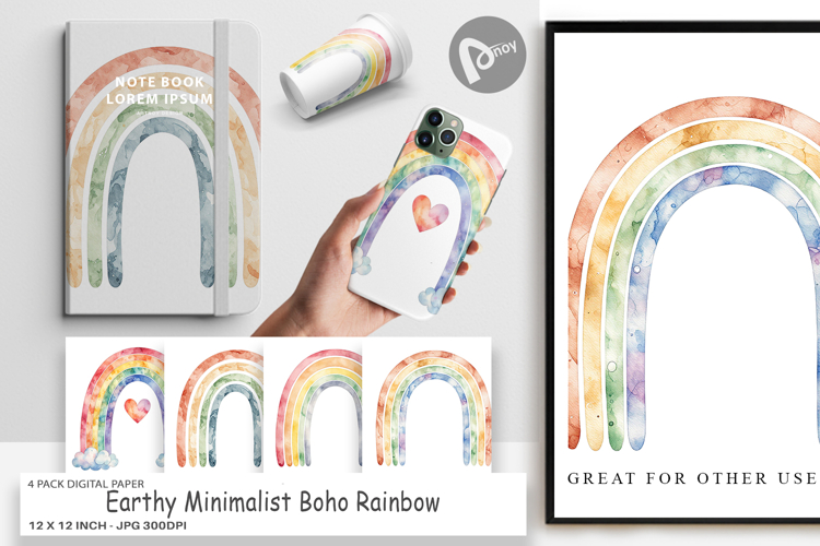 Boho Scrapbook Paper Image 15